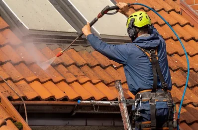 Démoussage et hydrofuge de toiture à Marcellois